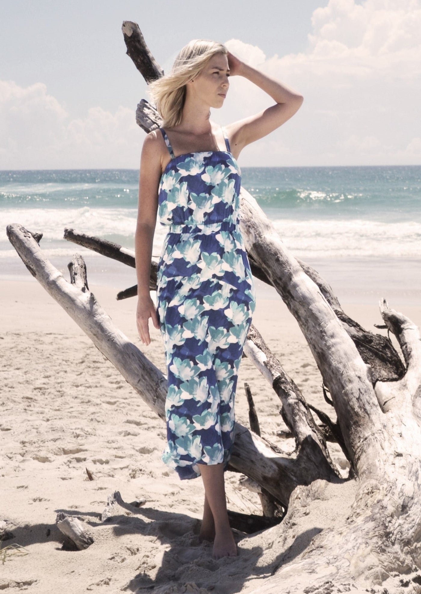 Island Dress Ocean Bloom